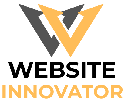 Website Innovator Logo featuring a creative, professional design that represents the brand’s expertise in web design and digital marketing services.